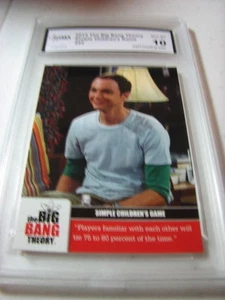 SHELDON 2012 THE BIG BANG THEORY SIMPLE CHILDREN'S GAME GRADED 10 - Picture 1 of 1