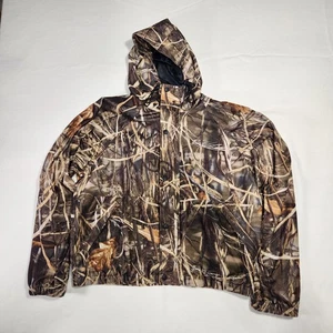 Camouflage Jacket RedHead Brand with Hood Size M 100% Poly Shell Hunting Casual - Picture 1 of 14