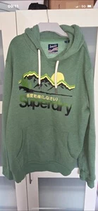 Mens Superdry Green Hoodie Size XXL - Picture 1 of 3