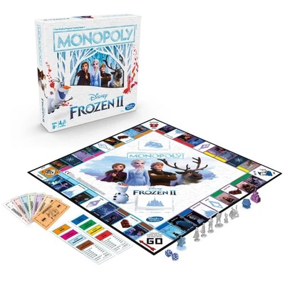 Monopoly Game -  Disney Frozen 2 Edition Board Game Age 8+ Hasbro - Image 1 of 4