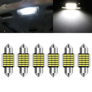 Brand New Lamp Beads 31MM 6000K 6Pcs DE3175 3014 LED Map/Dome Light Bulbs - Picture 1 of 7