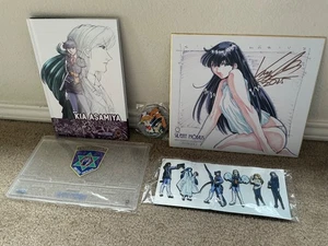 Juego de libros de arte de tapa dura Kia Asamiya Sketchworks Ultimate, firmado shikishi, NUEVO - Imagen 1 de 1