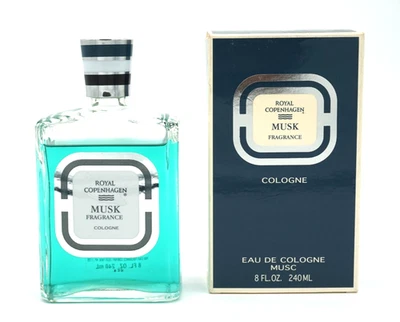 DE COLECCIÓN Royal Copenhagen Musk 8oz/240 ml Colonia Splash-On NUEVO Caja Abierta RARO Foto 1 de 4