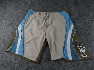 Vintage O'Neill Board Shorts Mens 38 Brown Unlined 10" Swim Trunks Surfer Y2K - Picture 1 of 12