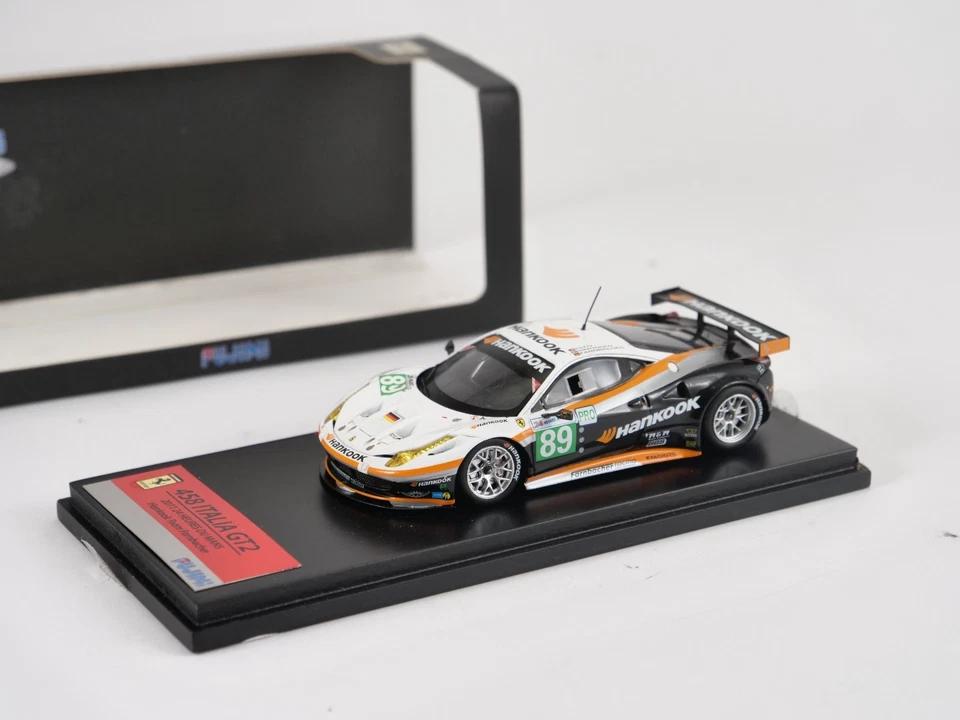 Fujimi 1/43 Ferrari 458 Italia GT2 2011 24 Ore Di Le Mans Hankook Team #89 - Immagine 1 di 4
