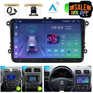 DAB+ 2+32G Android 14 Autoradio Carplay Kam Für VW Golf 5 6 Passat Touran Tiguan - Bild 1 von 14