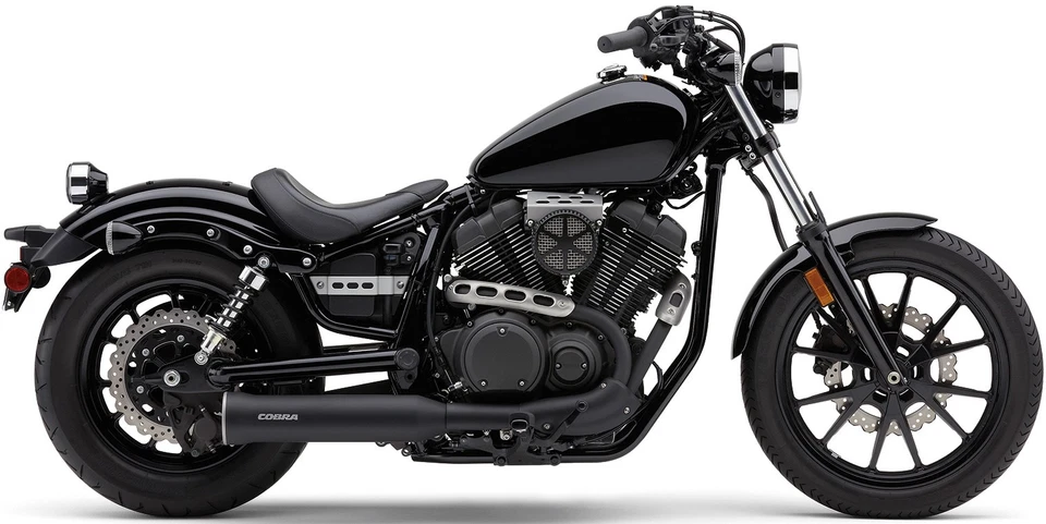 Cobra *Negro* 4" Escape Deslizable/Silenciador Yamaha Bolt XVS950 2014-2019 2527B Foto 1 de 1