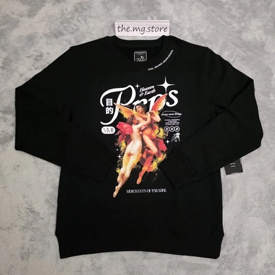 Prps Clementine Angel Graphic Sweatshirt Black Men's Sz Medium NWT  - Image 1 of 4