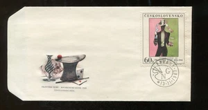 1967 Czechoslovakia FDC  · František Tichý  'Magician w Cards' · Nr Mint · XF - Picture 1 of 2