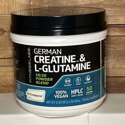 German Creatine and L-Glutamine Powder | 1.1 lbs | by Fitness Labs - Image 1 of 4