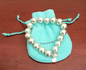 PULSERA TIFFANY & CO CUENTAS PLATA ESTERLINA 925. 7,5". 19,10 GRS. Con BOLSA - Imagen 1 de 12