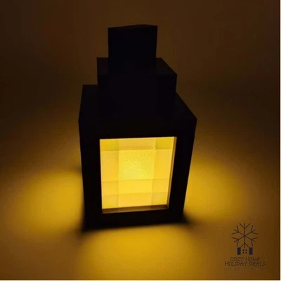 Minecraft Lantern LED Lamp Tealight Decoration Gift Night Light Gaming Lantern - Image 1 of 4