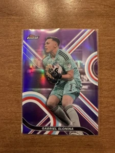 2022 Topps Finest MLS Purple Refractor Gabriel Slonina 37/250 USA USMNT Europe - Bild 1 von 2