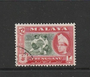 Malaya Trengannu 1957/63 $2 FU SG 98 - Imagen 1 de 2