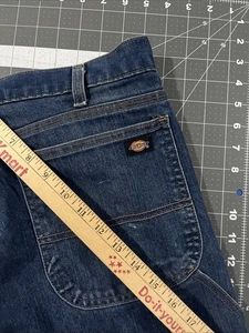 Jeans da falegname Dickies Flex relaxed fit uomo 34x32 blu distress fattoria skate Y2K - Foto 1 di 12
