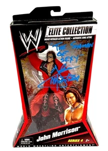 WWE JOHN MORRISON SIGNED ELITE COLLECTION SERIES 4 TOY WITH JSA COA VERY RARE A - Picture 1 of 4