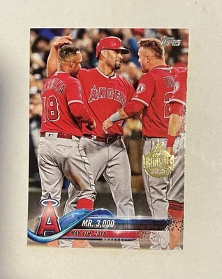 Topps Holiday Albert Pujols 2025 recompra oro estampado originales 2018 Mr. 3000 Foto 1 de 2