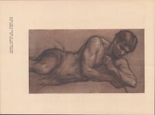 Vintage Art Print - Study for a Figure in Ulysses and the Sirens - 1916