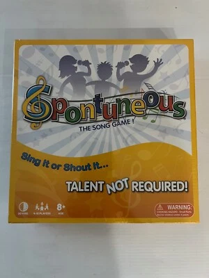 Spontuneous - The Song Game – Jogo familiar diversão noturna! - NOVO lacrado - esgotado - Imagem 1 de 4