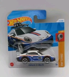 Hot Wheels Porsche 911 Rallye weiß blaues Rothmans Design 2024 HW Turbo 5/5 - Imagen 1 de 1