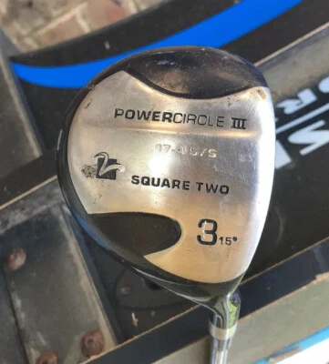 Square Two Power Circle III 15 Degree Fairway Wood With Stiff Flex Steel Shaft - Image 1 of 4