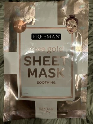 Máscara de hoja Freeman calmante oro rosa/oro/plata máscara de hoja relleno de medias Foto 1 de 2