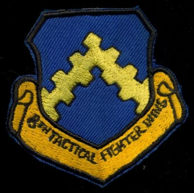 USAF 8th Tactical Fighter Wing Patch CT4 - Image 1 of 2