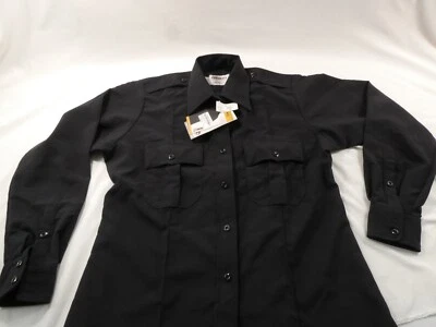 НОВЫЙ ELBECO женщин размер 42 DUTYMAXX длинным рукавом рубашка 9584LC темно-синий поли/вискоза - Изображение 1 из 2