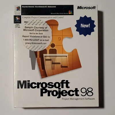 Microsoft Project 98 Full Version Sample For PC Maybe New - Image 1 of 4