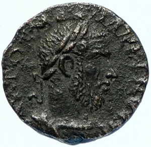 EMPEROR MACRINUS Vintage Ancient 217AD OLD Rome Roman Denarius Coin SC i97506 - Picture 1 of 3