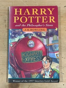 Harry Potter Philosopher's Stone 1st Edition PB Young Wizard Errors See Picture - Foto 1 di 4