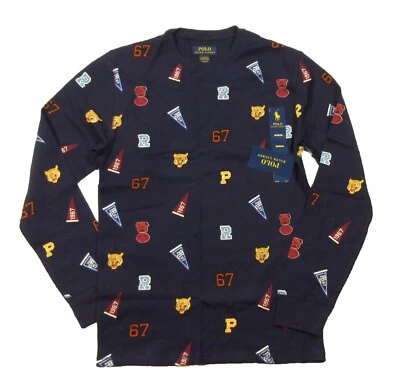 Polo Ralph Lauren Men's Navy Pep Rally Waffle Knit Thermal Crew-Neck T-Shirt - Image 1 of 3