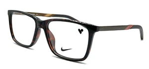 AUTHENTIC & NEW - NIKE 7258 239 54/15/145 - DARK TORTOISE - EYEGLASSES & CASE - Picture 1 of 3