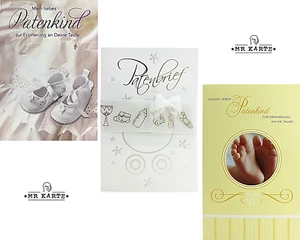 Karte Patenkind Patenbrief Taufe Deine Taufe Glückwunschkarte Pate Taufkarte - Bild 1 von 15