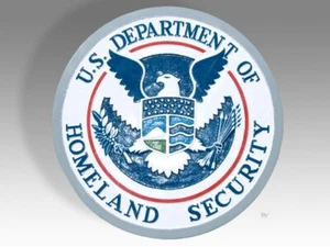 Emblema de placa hecha a mano de madera maciza de caoba del Departamento de Seguridad Nacional de los Estados Unidos - Imagen 1 de 7