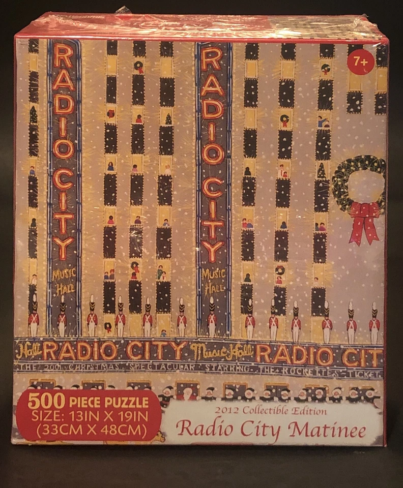 Nuevo rompecabezas Radio City Music Hall Matinee 2012 Navidad 500 piezas 13x19 pulgadas Foto 1 de 1