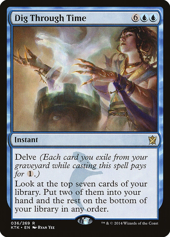 MTG Dig Through Time NM - Khans of Tarkir - Image 1 of 1