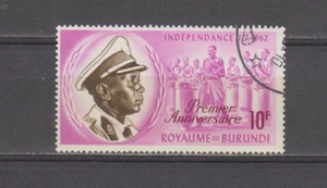 BURUNDI :  1963 - USED  - SCOTT #  49  KING  OVERPRINT - Picture 1 of 1