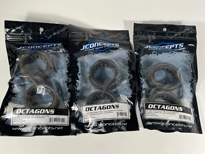 JConcepts Octagons 2.2" 4WD 2wd 1/10 Fr Buggy Tires 3144-02 3144-05 3143-07 MK50 - Image 1 of 4