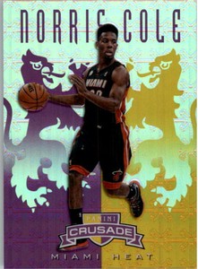2012-13 Panini Crusade Insert Purple Heat Basketball Card #66 Norris Cole /49