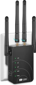 AC1200 WiFi Wireless Range Extender Repeater Amplifier Router Signal Booster - Picture 1 of 7