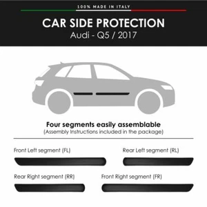 Modanature Laterali Bumper Paracolpi per Audi Q5 2017 con Biadesivo 3M - Imagen 1 de 4