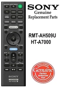 New Sony RMT-AH509U Remote Control 100935711 fits HT-A7000 HTA7000 Soundbar - Picture 1 of 1