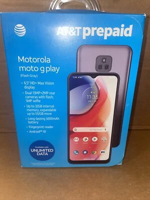 Motorola G Play (2021) - 32GB - Gray (AT&T Flash Locked) brand new and sealed  - Image 1 of 4