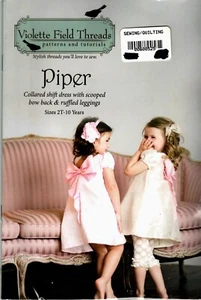 Vestido y Leggings Piper Shift patrón de costura de Violet Field Theads talla 2T-10 - Imagen 1 de 2