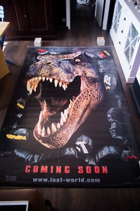 JURASSIC PARK 2 Advance enorme banner in vinile francese poster film originale 1997 - Foto 1 di 7