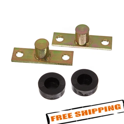 Juego de soporte y buje de bisagra de puerta trasera Energy Suspension 4.9102G para 66-77 Bronco Foto 1 de 3