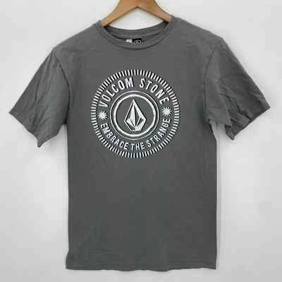 Volcom T-Shirt Adult Size S Gray Stone Logo Vintage Y2K Short Sleeve Crew Neck - Image 1 of 4