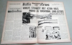 1952 Remington Model 721 & 722 Rifle Original Centerfold Print Ad - Bild 1 von 1