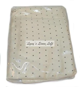 RALPH LAUREN Port Palace Small Black Dot STANDARD PILLOWCASES RARE - Picture 1 of 3